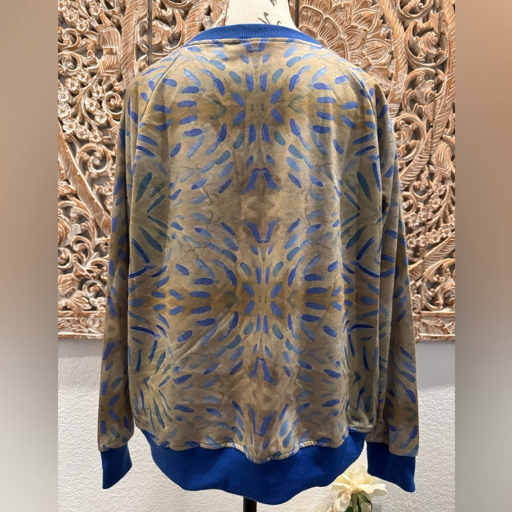 Cat Van Gogh Impressionist Long Sleeve Sweatshirt Style Shirt (Unisex)- size 2XL - Picture 2 of 6